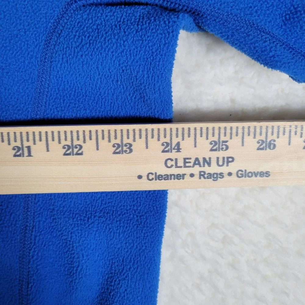 The North Face Fleece Pullover Mens XL Blue TKA 100 1/4 Zip Mock Neck Pocket